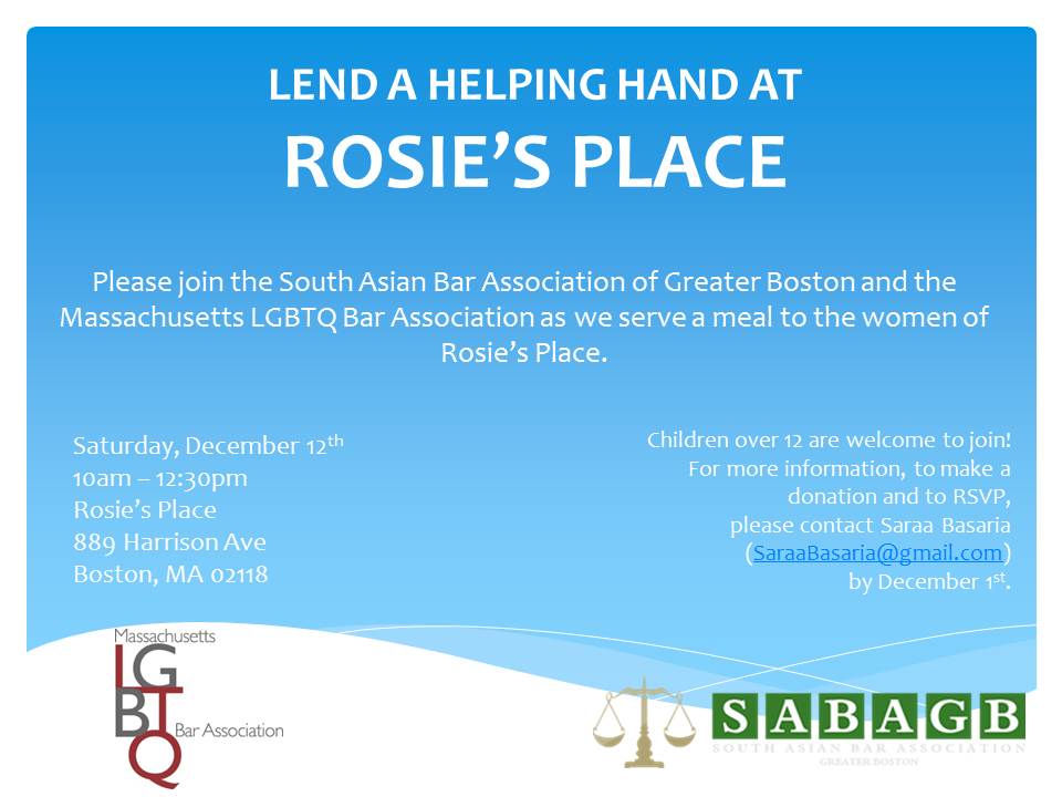 Rosie's Place Flyer